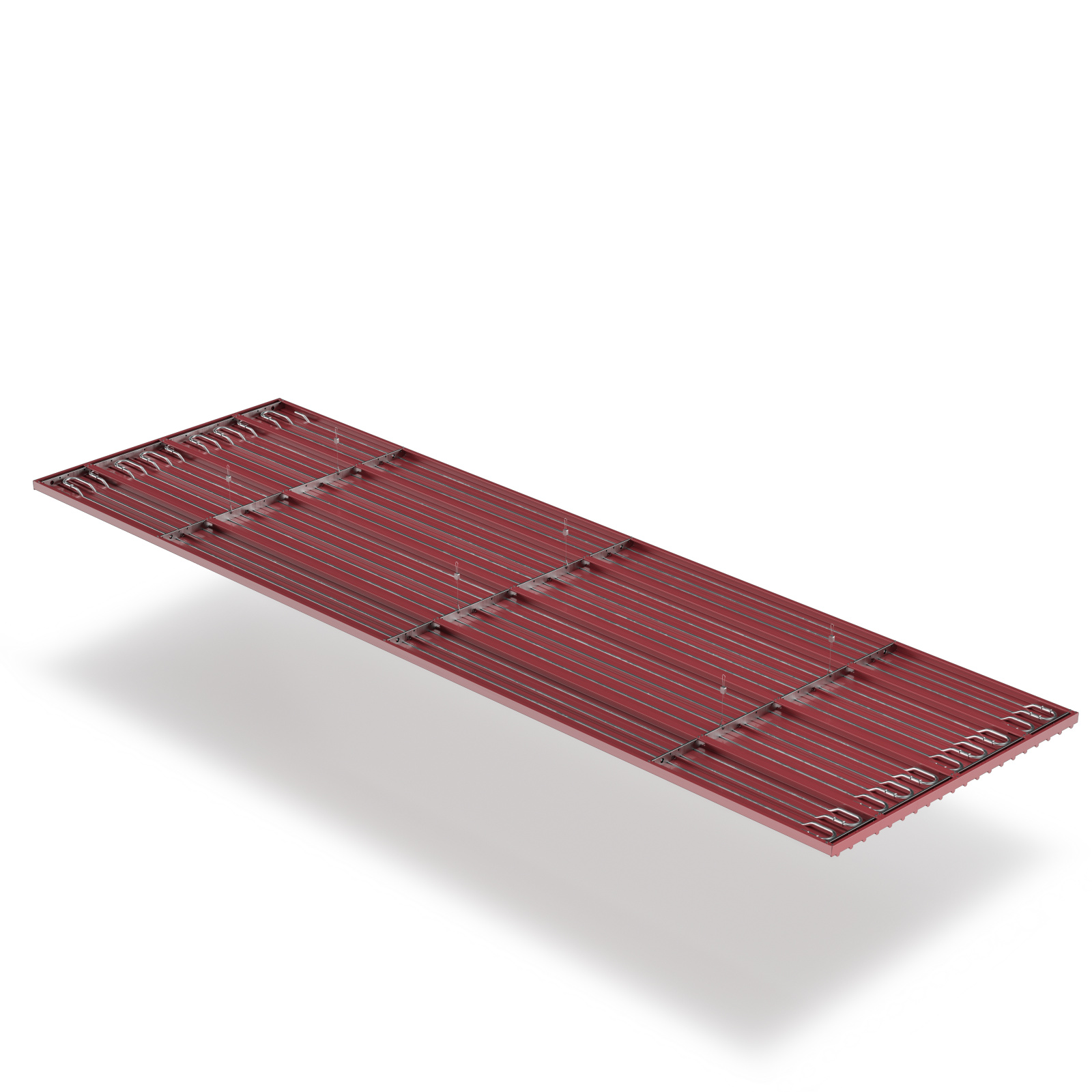 Cut-Out Zehnder ZFP Urban Heating and cooling ceiling system Angled view