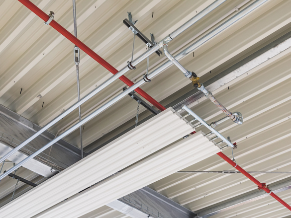 Reference Zehnder ZIP Heating and cooling ceiling system Bottom view